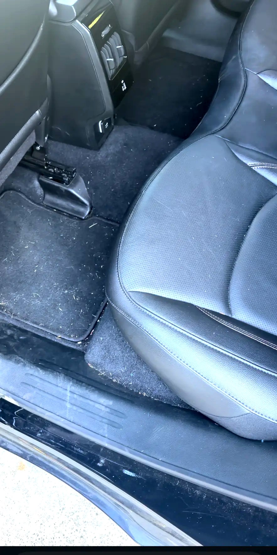 Before: Rear floor & seats, Jeep Compass